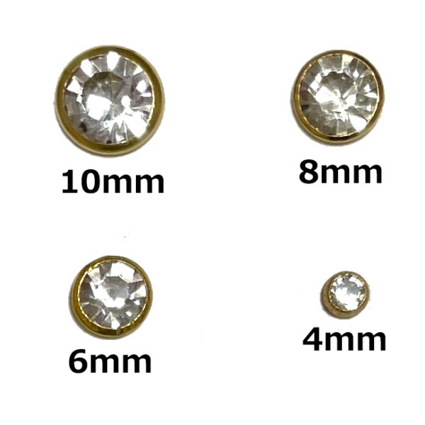 画像2: 「パーツナンバー0059 クリスタル ゴールド台座」buddybelt customize buddybelts customs バディーベルト正規輸入代理店 正規店 バディベルト (2)