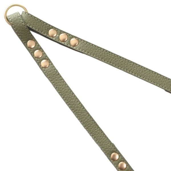 画像2: BB2頭引きオールレザーカプラーSサイズ セージ(Sage) (2)