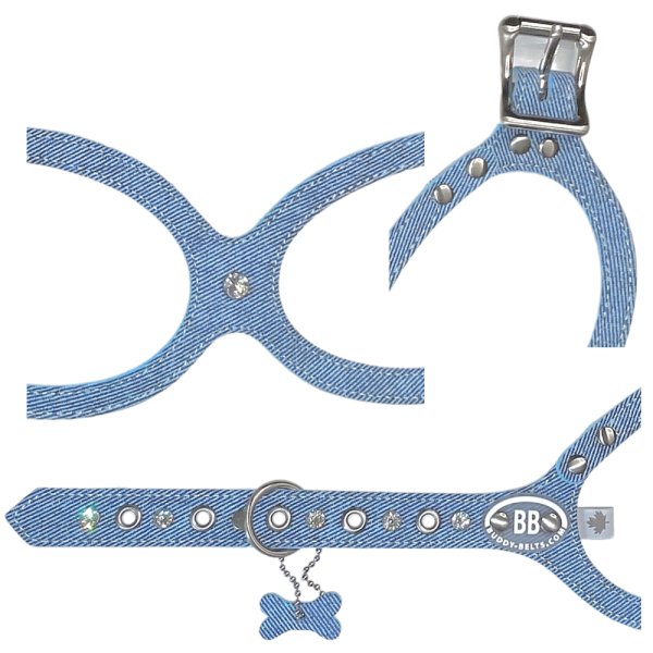 画像4: バディーベルト ハーネス 7号 ダンガリー スワロフスキークリスタル付 Dungaree buddy-belts buddybelts バディーベルト卸販売 バディベルト卸販売 バディーベルト正規輸入代理店 正規店 (4)