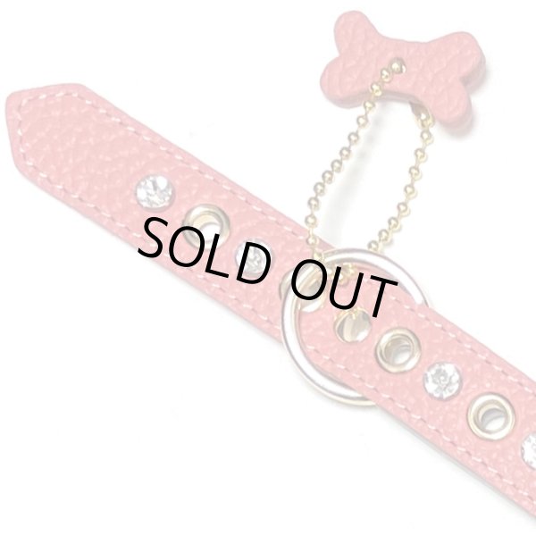 画像2: バディーベルトハーネス 4号 コーラルドリーム・CoralDream・スワロフスキークリスタル付 (2)