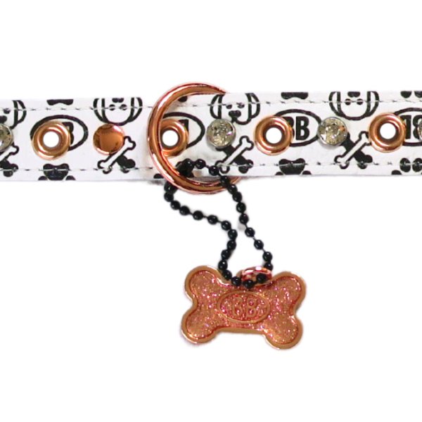 画像3: バディーベルト ハーネス 3.5号 ブラン Blanc スワロフスキークリスタル付 (3)