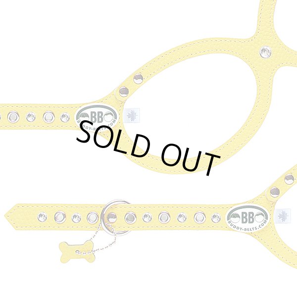 画像4: バディーベルト ハーネス 2号 カナリア スワロフスキークリスタル付 Dungaree buddy-belts buddybelts (4)