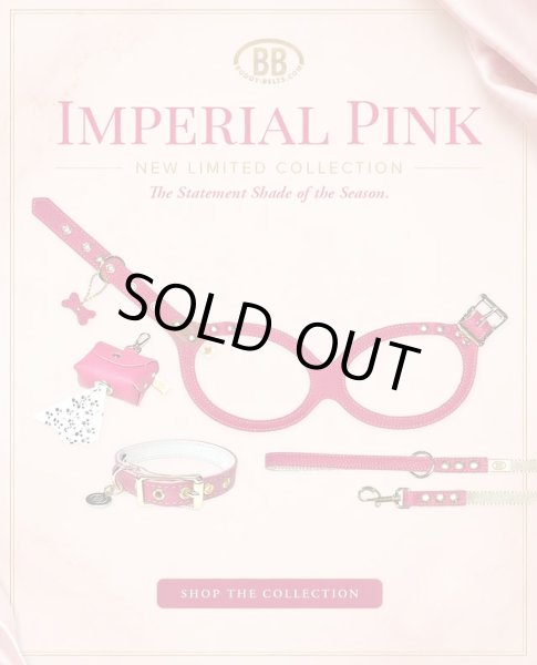 画像5: バディーベルトハーネス 7号 インペリアルピンク・ImperialPink・スワロフスキークリスタル付 (5)