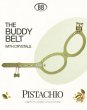 画像2: バディーベルトハーネス 2号 ピスタチオ・Pistachio スワロフスキークリスタル付 (2)