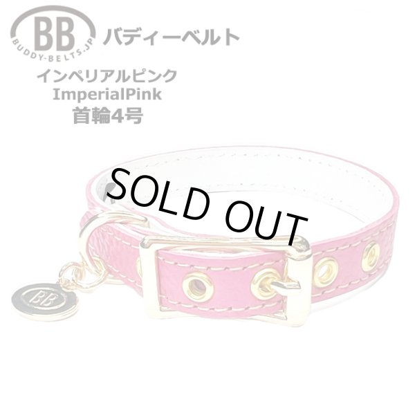画像1: BB 首輪 インペリアルピンク・ImperialPink 4号 (1)