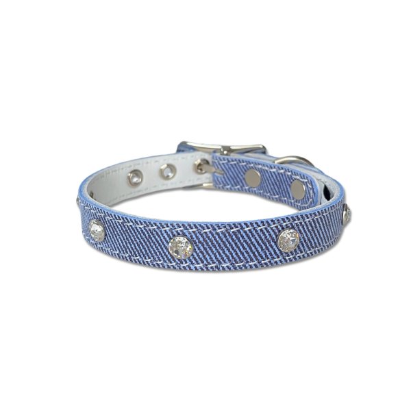 画像5: BB 首輪 ダンガリー 4号 スワロフスキークリスタル付 Dungaree ID カラー バディーベルト buddybelt バディベルト (5)