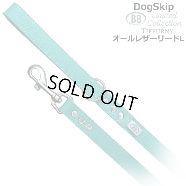 画像1: BBオールレザーリードLサイズ ロビンズエッグブルー Robin's Egg Blue バディベルト BUDDYBELT バディーベルト犬 犬用 ペット ドッグ リード バディーベルト正規輸入代理店 正規店 (1)