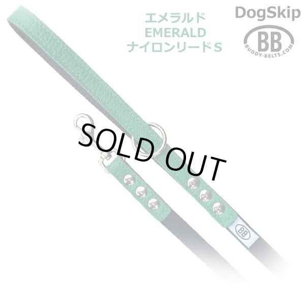 画像1: BBナイロンリードSサイズ Emerald エメラルド バディベルト BUDDYBELT バディーベルト 犬用 ペット ドッグ バディーベルト正規輸入代理店 正規店 (1)