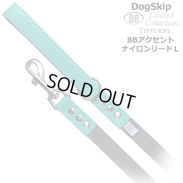 画像1: BBアクセントナイロンリードLサイズ ロビンズエッグブルー Robin's Egg Blue バディベルト BUDDYBELT バディーベルト犬 犬用 ペット ドッグ リード バディーベルト正規輸入代理店 正規店 (1)